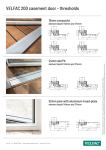 Threshold options for casement doors